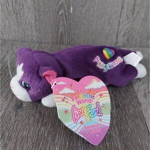 Vtg 90s Lisa Frank Playtime The Purple Cat Beanie